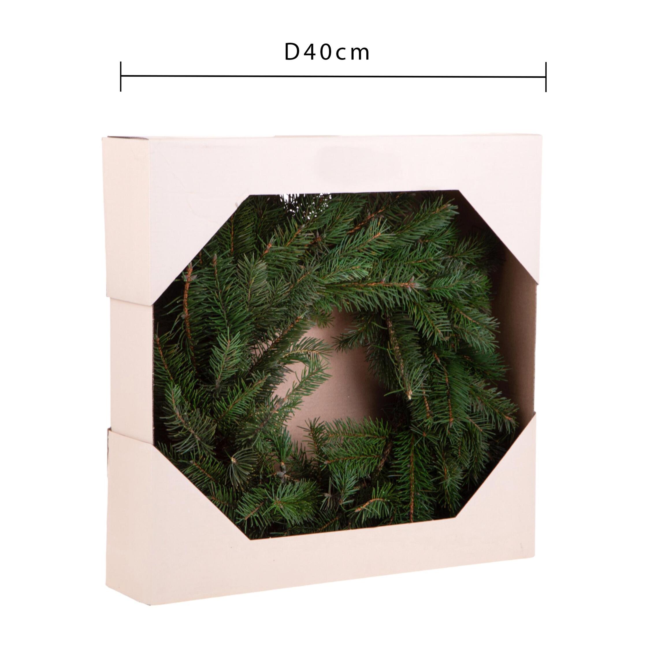 Corona preservata - Pezzi 1 - Verde - 40XH5X40cm - Bianchi Dino