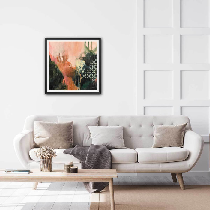 Affiche Tips brush Affiche + cadre en bois - Noir