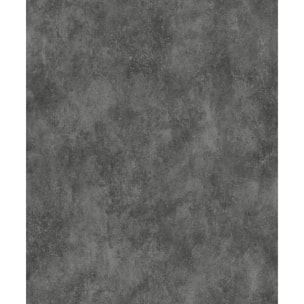 Papier peint uni effet béton anthracite texturé
