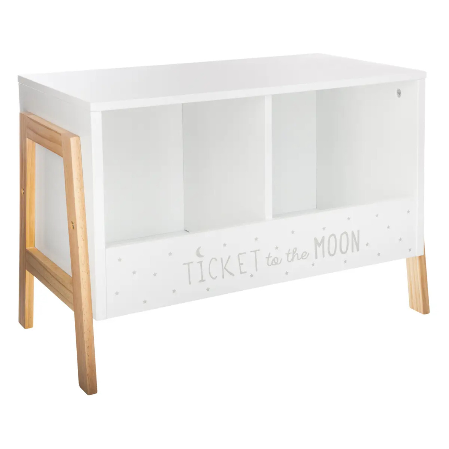Bibliothèque enfant blanc H40cm