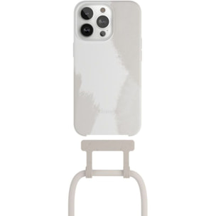 Coque avec cordon WOODCESSORIES iPhone 13 Pro Max Tour de cou blanc