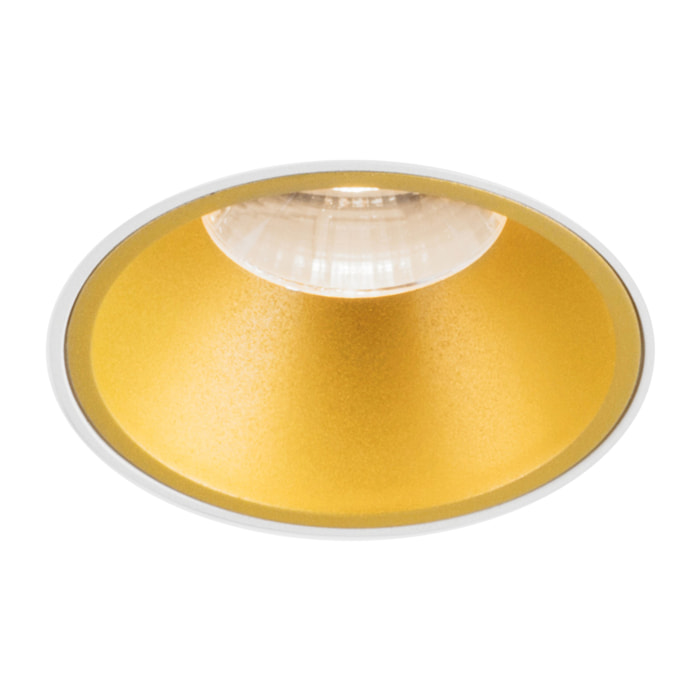 LEDS C4 Downlight Play Cuadrado Ajustable 14.3W Blanco Cálido 2700K CRI 92 33.8º Iluminación LED Interior de Diseño