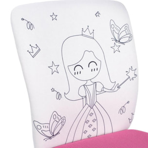 Silla de estudio infantil Píntame Rosa - Blanco