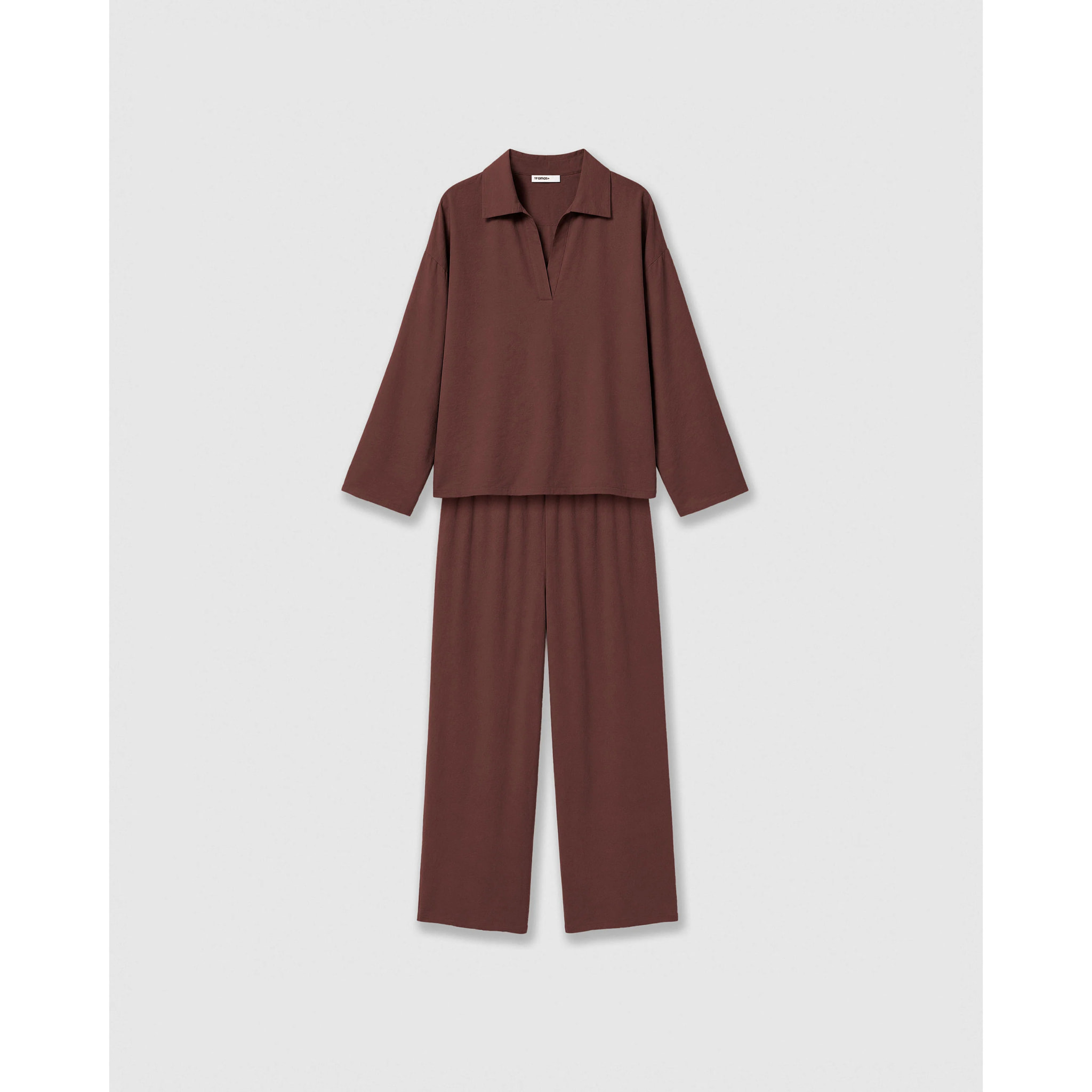 Set blusa pantalón tinto