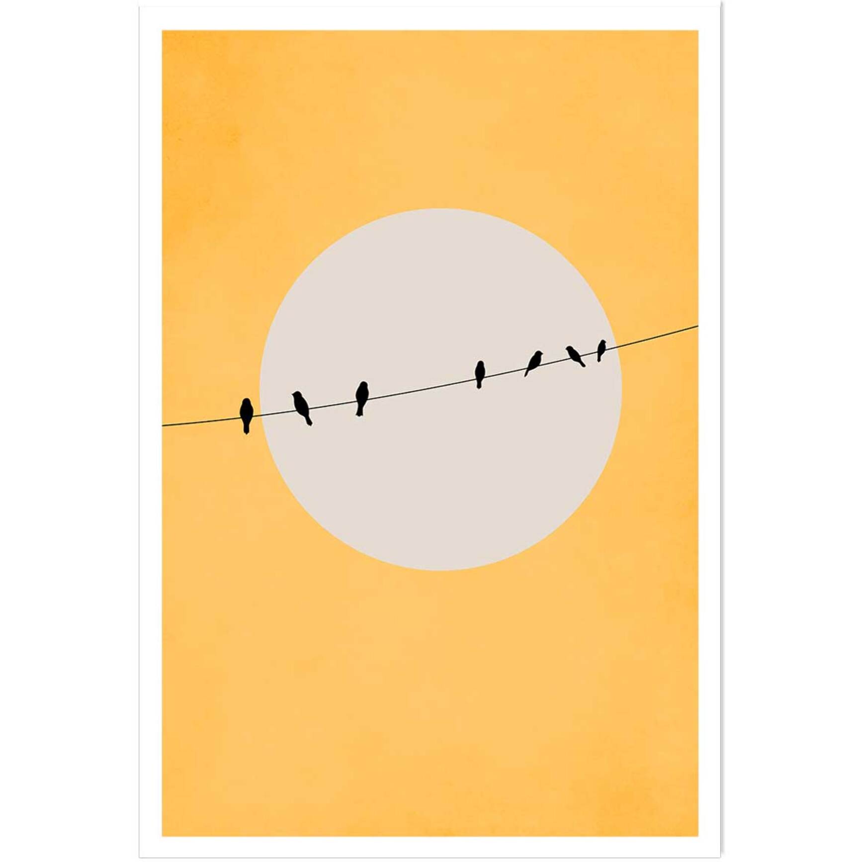 Affiche abstrait ""depart electrique"" Affiche seule