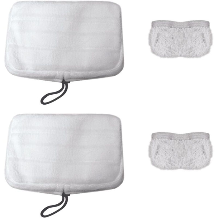 Lingettes et serpillères POLTI 2 serpilleres & 2 bonnettes - SV240