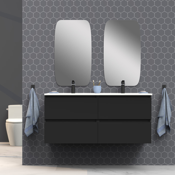 Ensemble de salle de bain IRONA 2C, 120cm, comprend lavabo et miroir