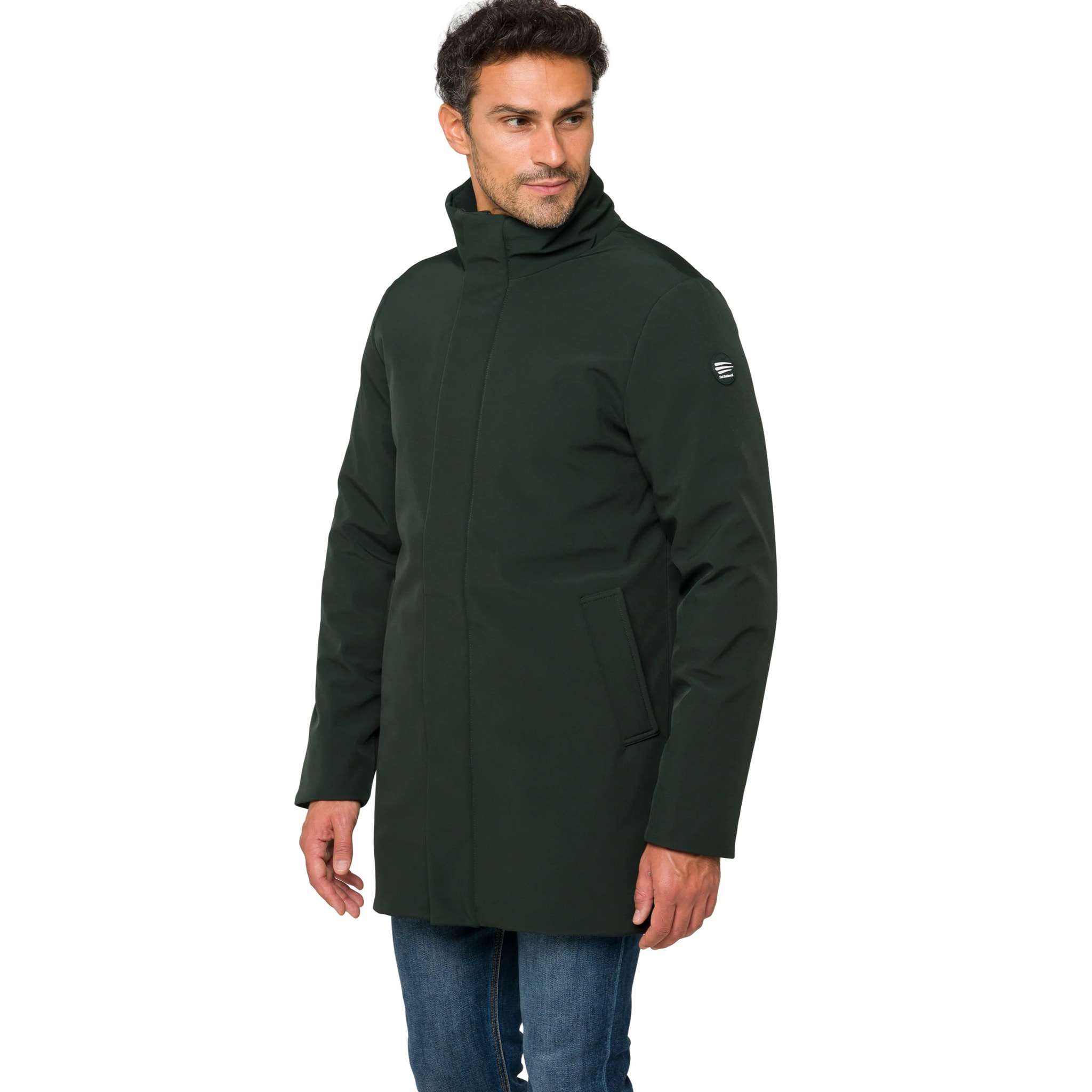 Chaqueta KANAWA acolchada impermeable Verde oscuro