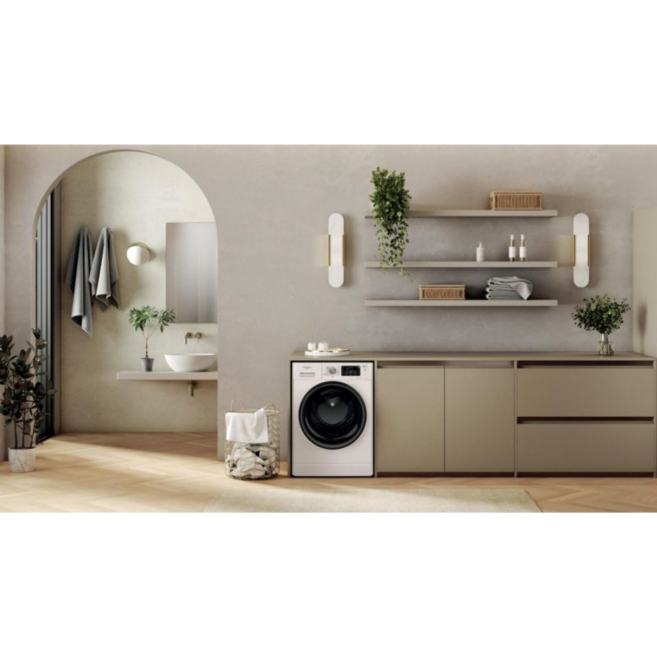 Lave linge séchant hublot WHIRLPOOL FFDB1174489BVFR - 11/7 kg - 1400 tr/min - Classe C - Moteur induction