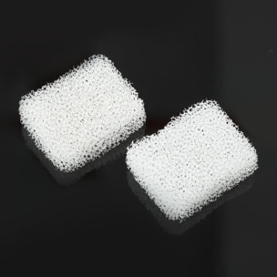 Filtre fontaine eau chat 16 pcs triple système de filtration blanc