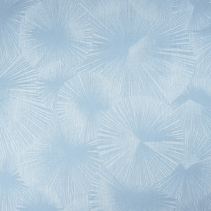 Rideau jacquard motif soleil à oeillets - Bleu ciel