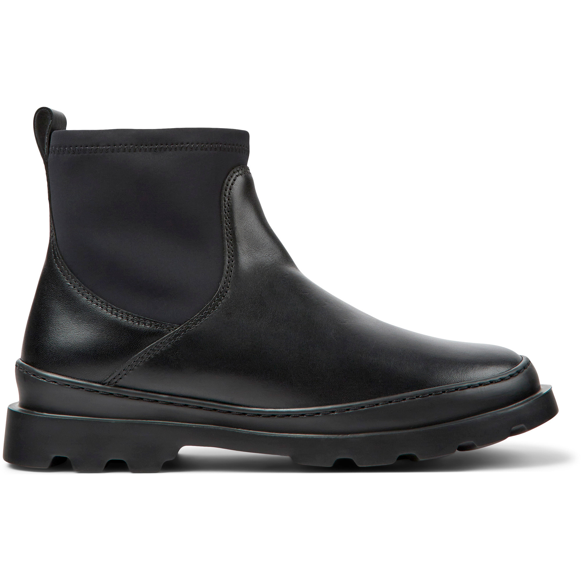 Botines - CAMPER Brutus - Negro - Cuero liso
