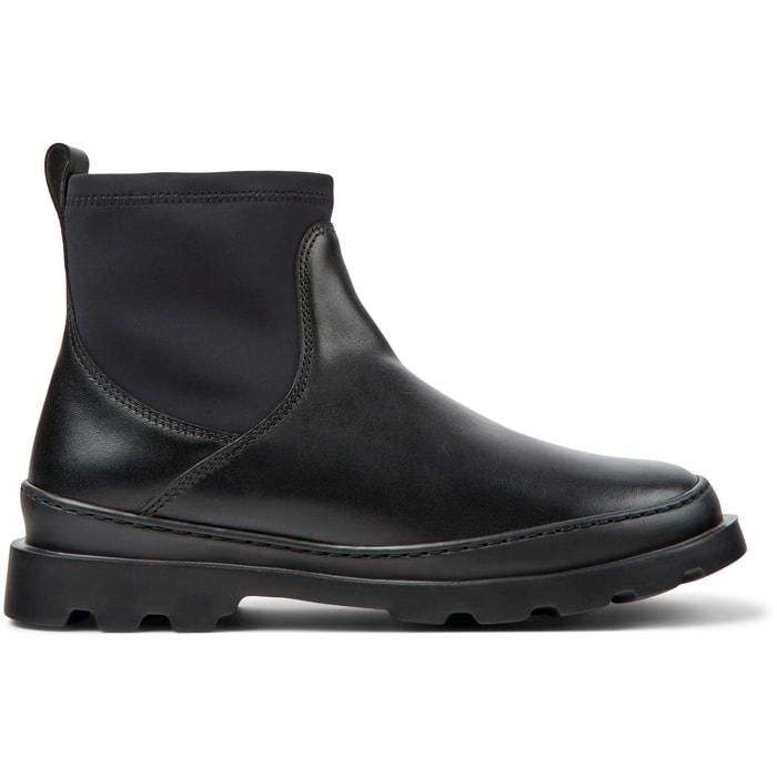 Botines - CAMPER Brutus - Negro - Cuero liso