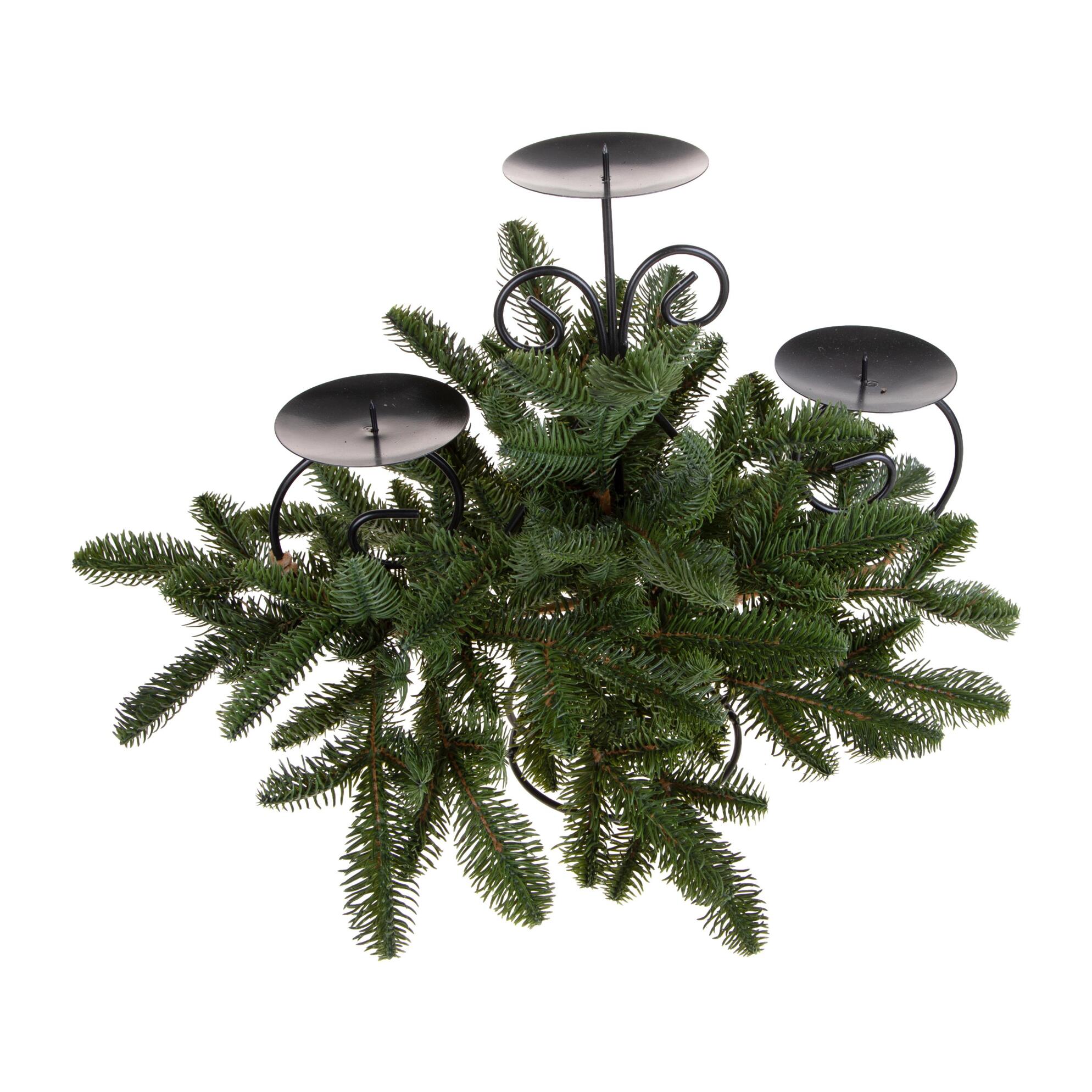 P/candele con abete normandi - Pezzi 1 - VERDE - Bianchi Dino SpA