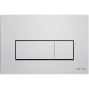 Pack WC Bâti-support V-Fix Core + WC SAT sans bride et fixations invisibles + Plaque Chrome brillant (V-FixSATrimless-8)