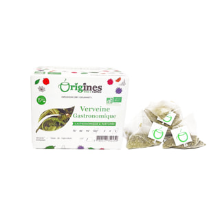 Verveine Gastronomique - Infusion Bio plante naturelle - Infusettes 15x1,2g