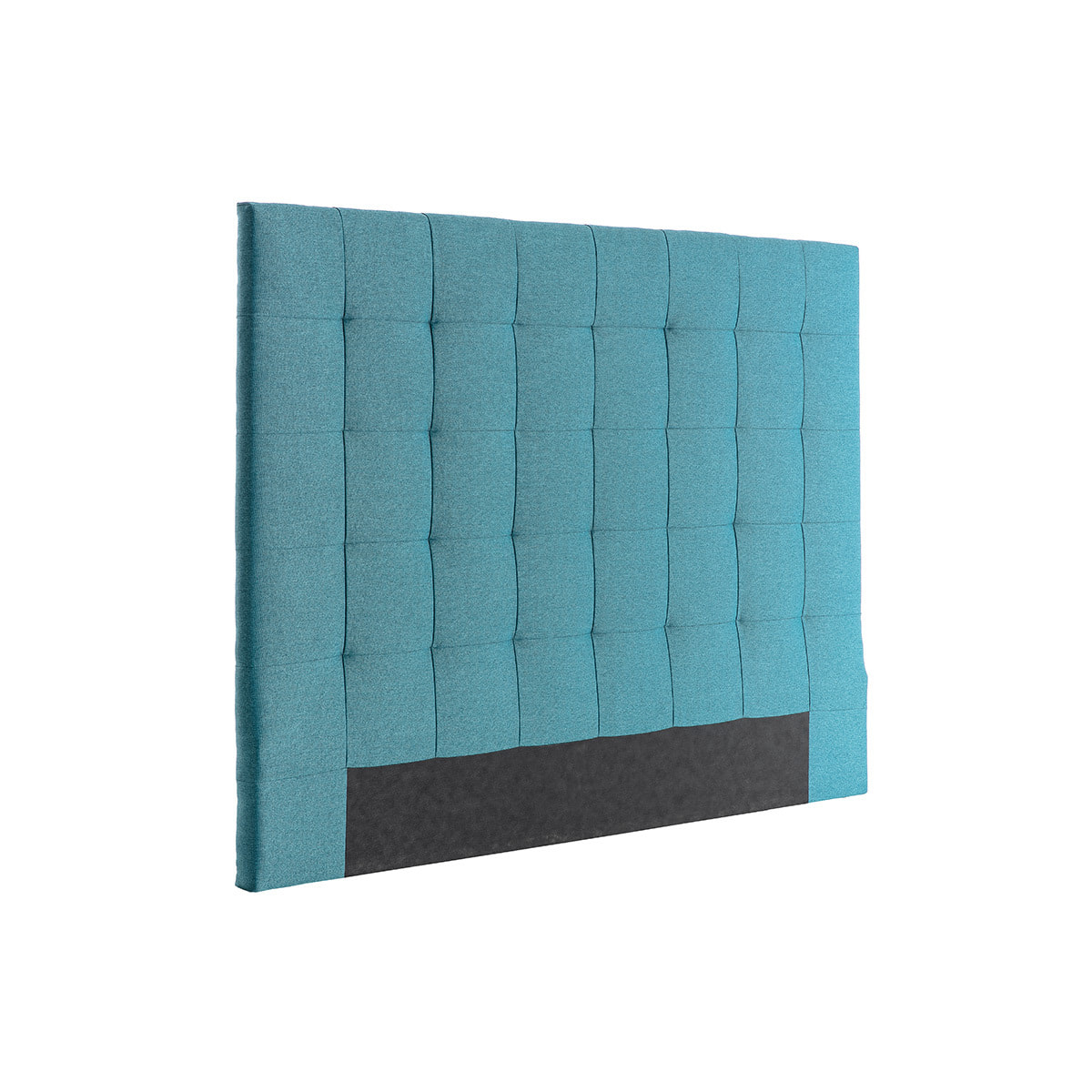 Tête de lit capitonnée en tissu bleu canard L160 cm HALCIONA