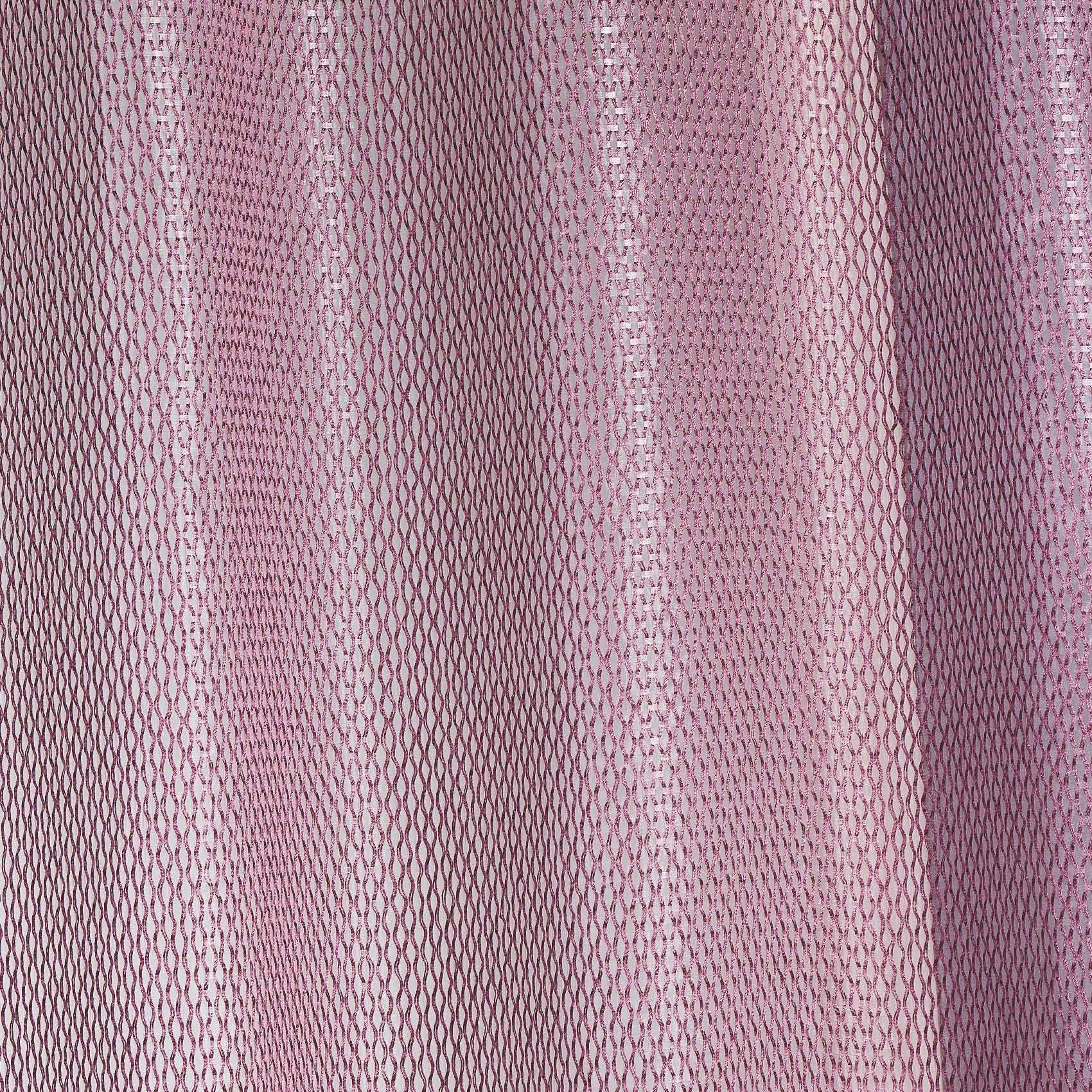 Voilage en organza fantaisie  - Effet 'résille' - Prune
