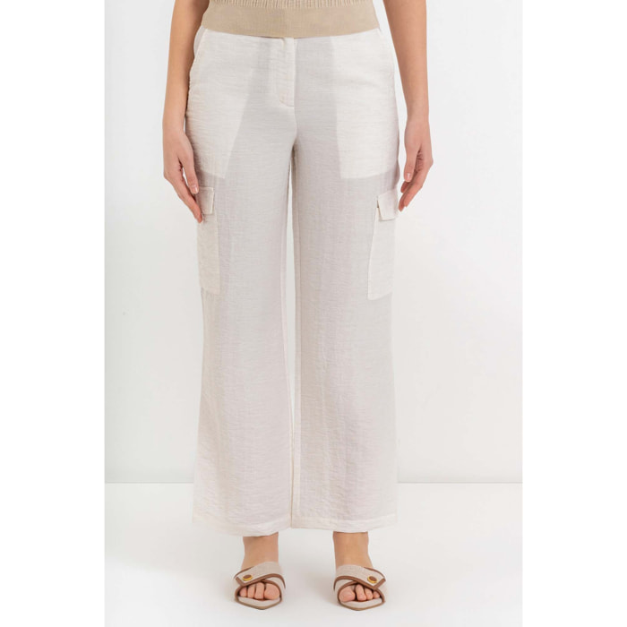 Kocca - Pantaloni cargo a vita alta Donna