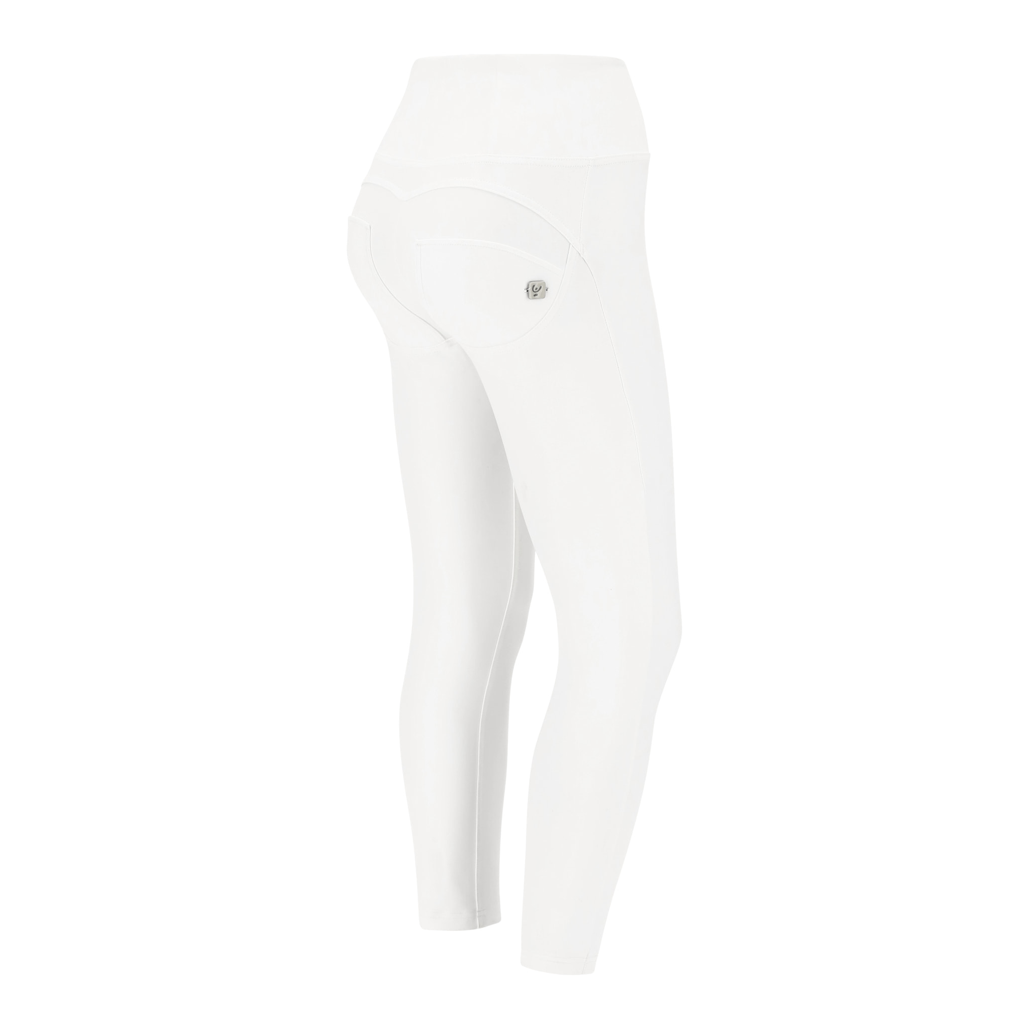 Pantaloni push up WR.UP® 7/8 superskinny vita alta similpelle