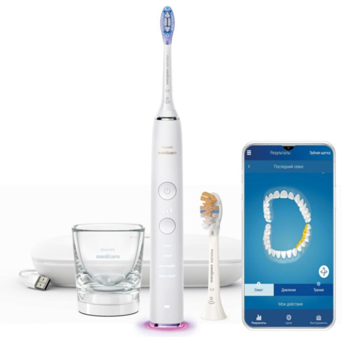 Brosse à dents électrique PHILIPS Sonicare Diamondclean smart HX9917/88