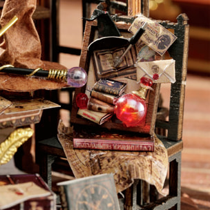 Colección Botellas de Ensueño, Tiempo Mágico. Maqueta 3D realista con gran detalle y luces led.