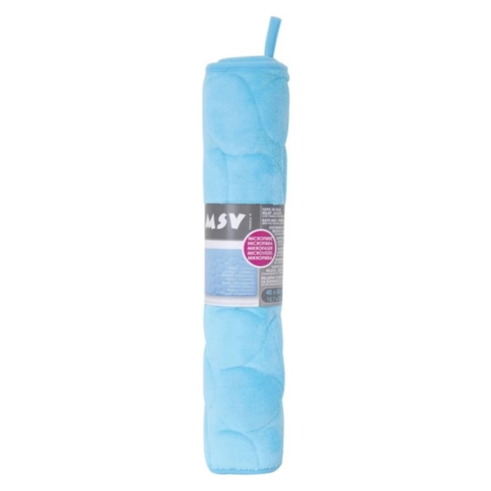 Tapis de bain Microfibre PEBBLE Bleu Clair MSV