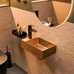 Timeless Lave mains en Acier Inoxydable 304, 40x22x11cm, Cuivre brossé PVD