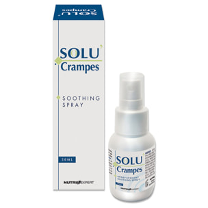 NUTRIEXPERT – Solu' Crampes Spray – Contre les crampes et contractions – Apaise et calme les douleurs musculaires localement – Sensation de bien-être immédiat – Extraits de Plantes – Spray 50ml