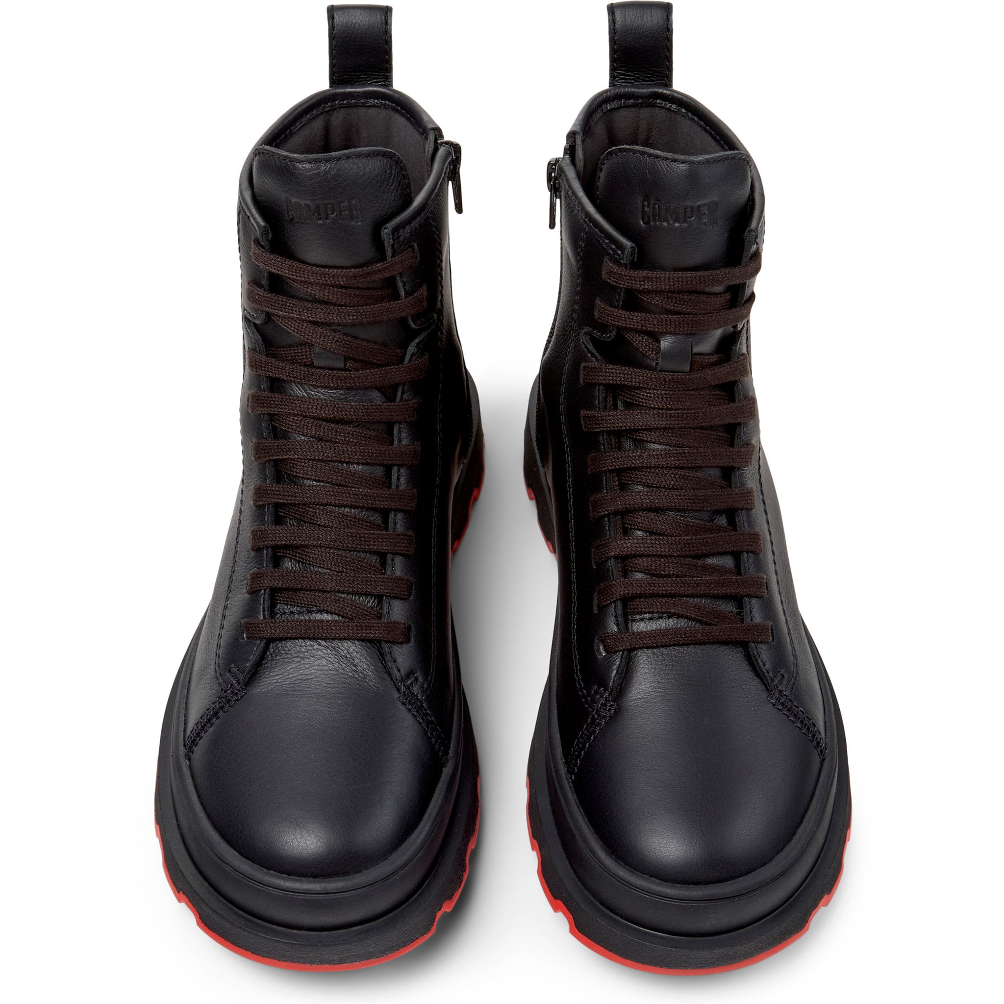 Botines - CAMPER Brutus+ - Negro - Cuero liso