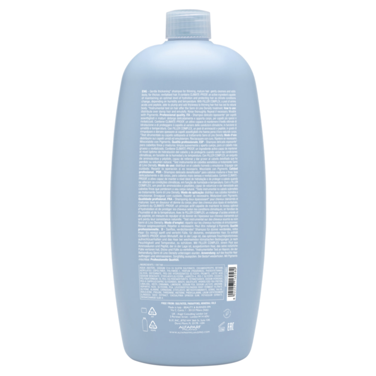 ALFAPARF MILANO Semi Di Lino Thickening Low Shampoo 1000ml