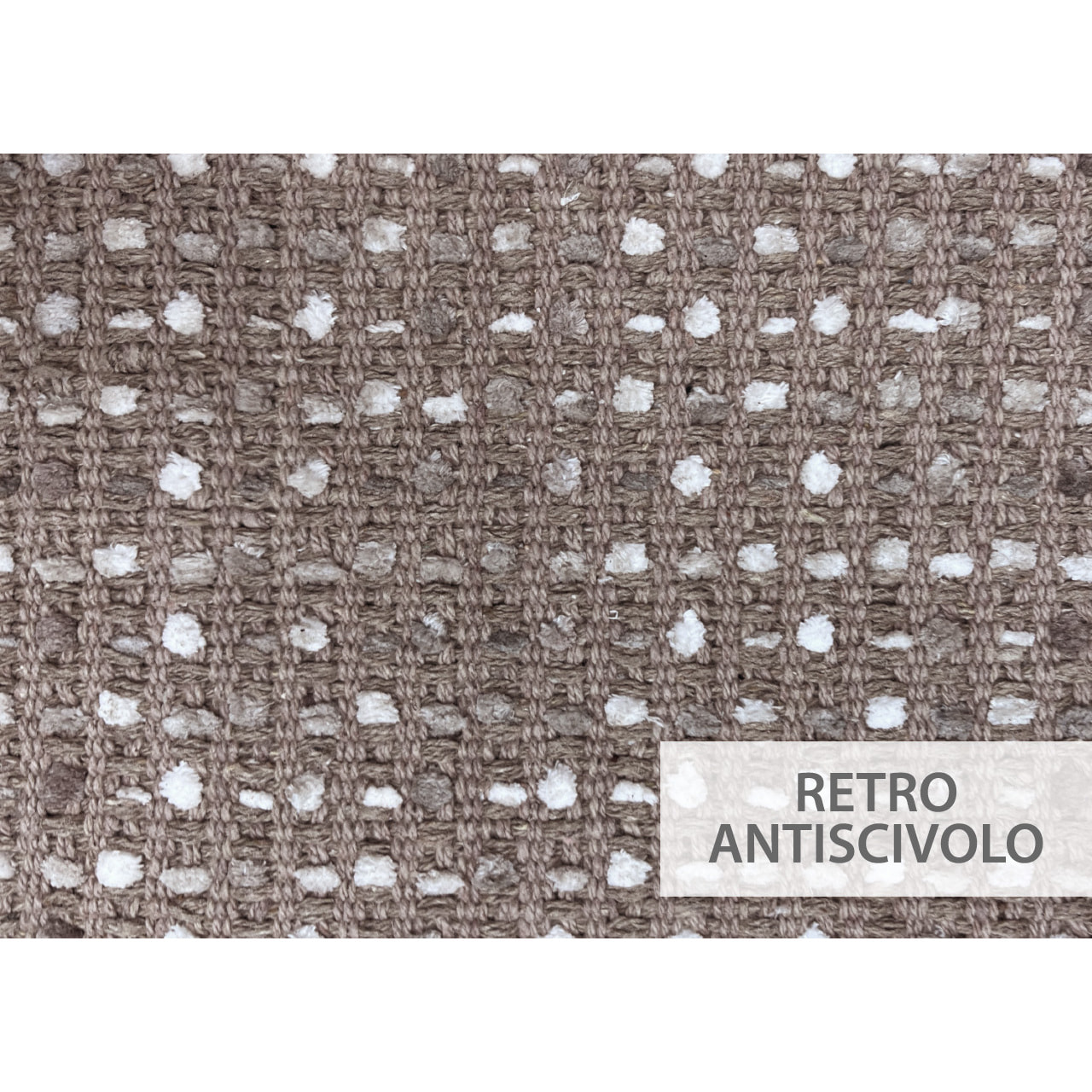 Tappeto Bagno Doccia Antiscivolo Super Assorbente Modello Plot Tortora