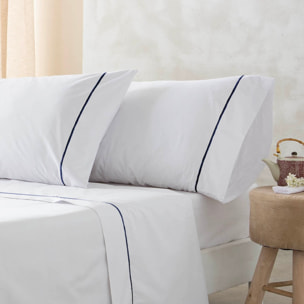 Drap supérieur Ito Blanc/Bleu