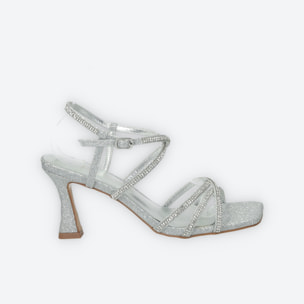 Sandali Donna Tata Italia Argentato