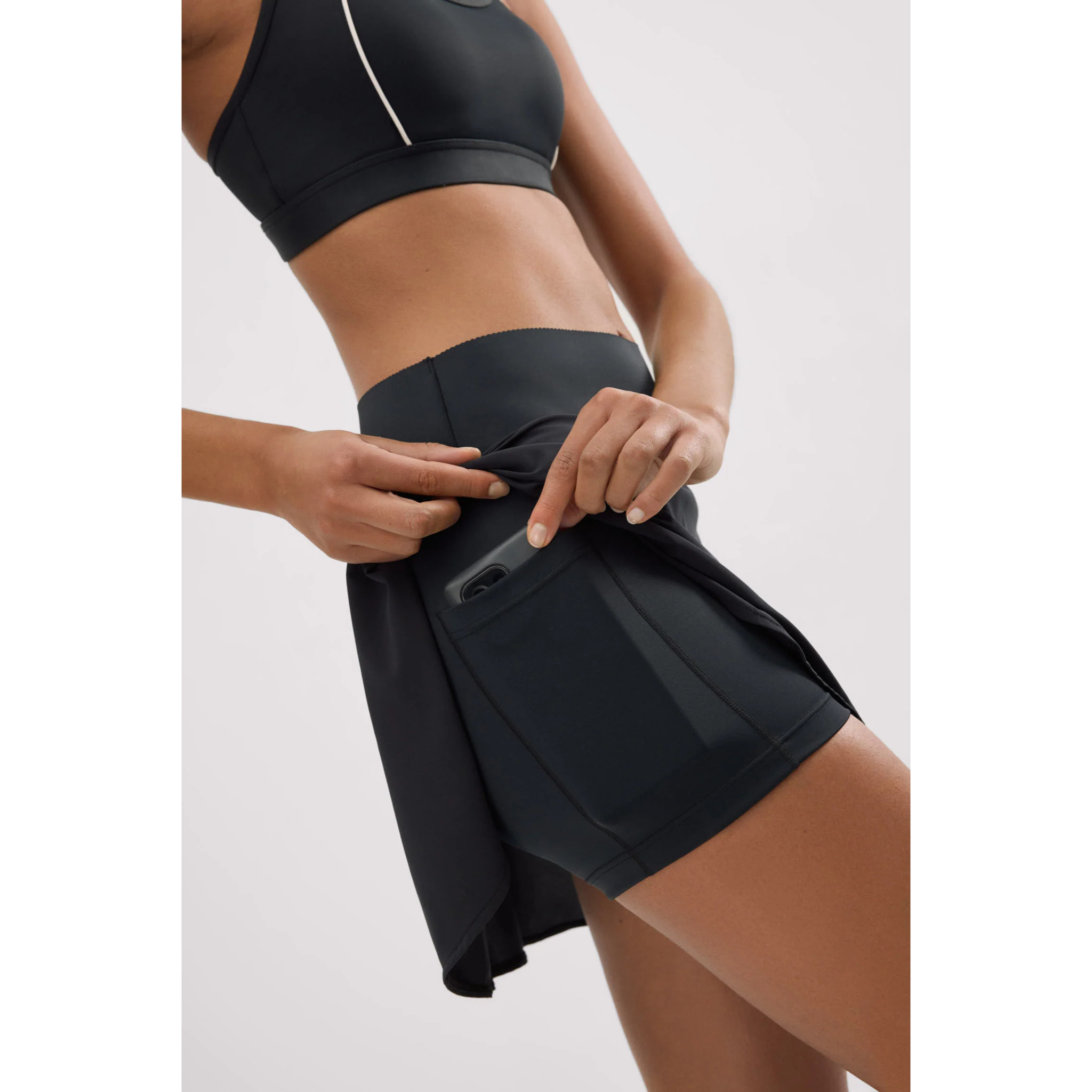 Gonna sportiva donna Nero