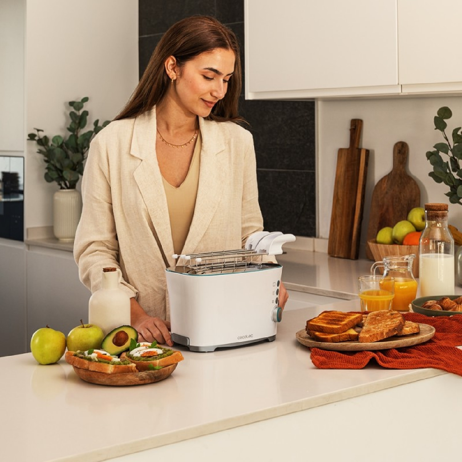 Cecotec Tostador vertical Toast&Taste Double W