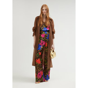 Pantaloni morbidi stampa animalier