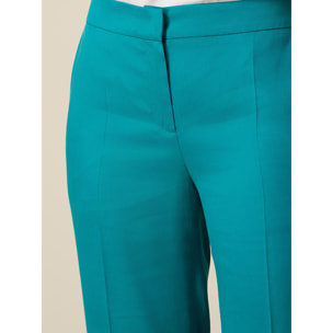 Oltre - Pantalones palazzo de lyocell - Petrol Blue