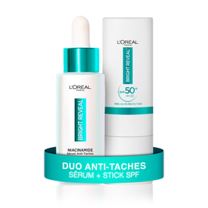 L'Oréal Paris Routine Visage Anti-Tache Sérum Niacinamide + Stick Anti-UV SPF50+