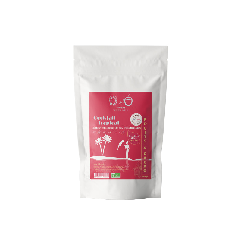 Cocktail Tropical - Collection Chocolat Bio - Mini Doypack 30g
