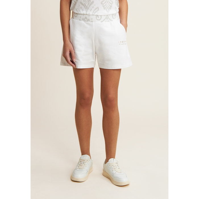 Short sportivi con fascia in vita floreale