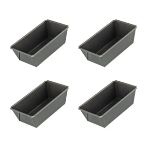 Lot de 4 mini moules à cakes 15 cm Zenker Special Mini