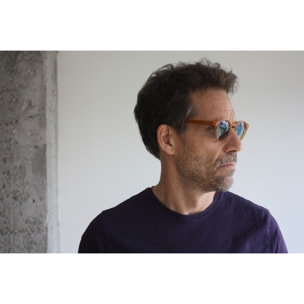Gafas de sol OCEAN MONTREAL - Miel brillante / Azul