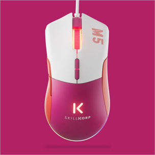 Souris Gamer Filaire SKILLKORP M5 ECO MAGENTA Access