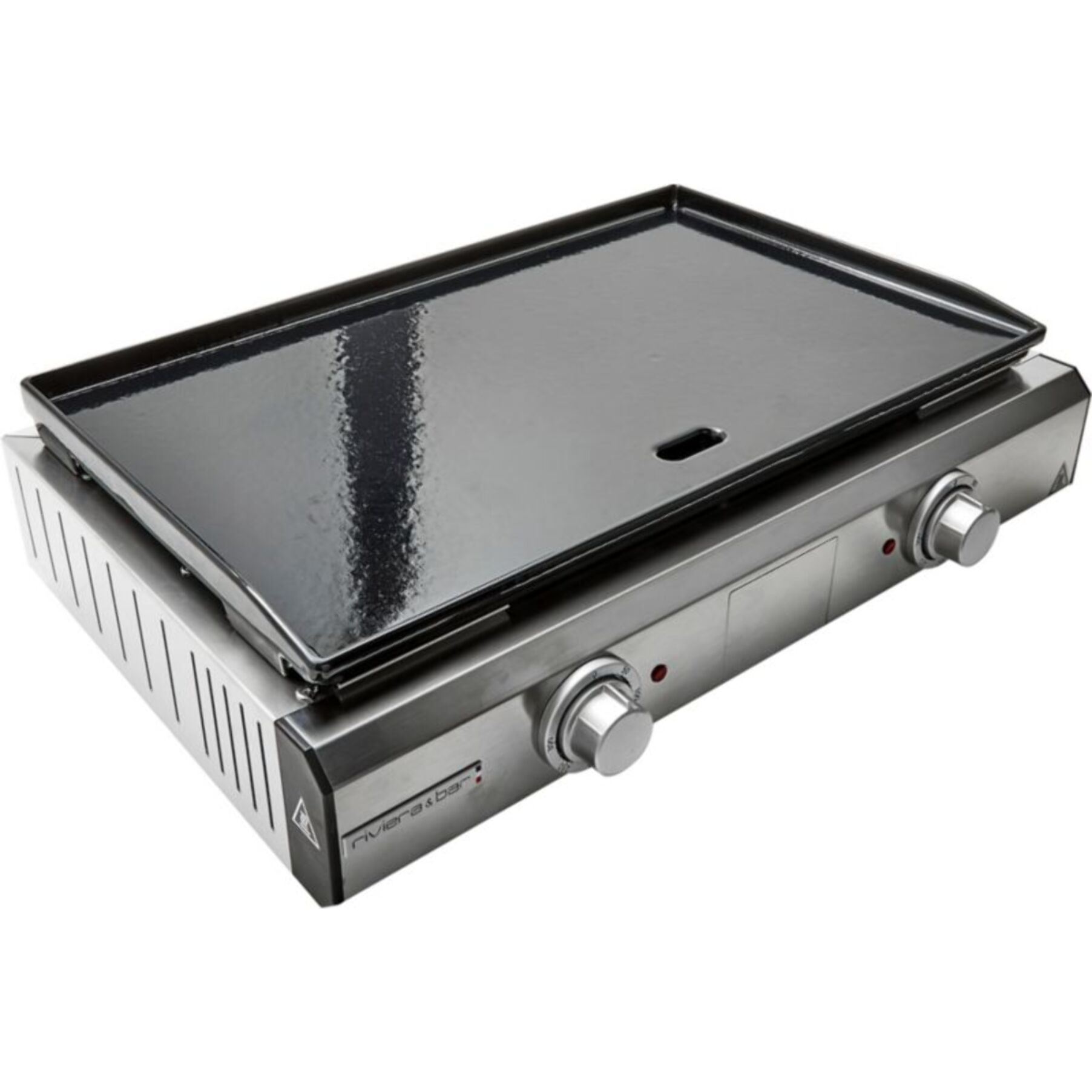 Plancha électrique RIVIERA ET BAR QPL1060 émaillée 2 brûleurs à poser, 57x35 cm