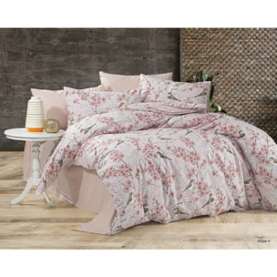 Parure housse de couette et taie(s) oreiller 100% Coton