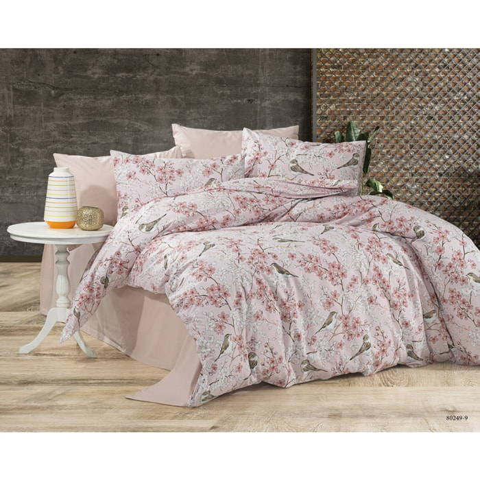 Parure housse de couette et taie(s) oreiller 100% Coton