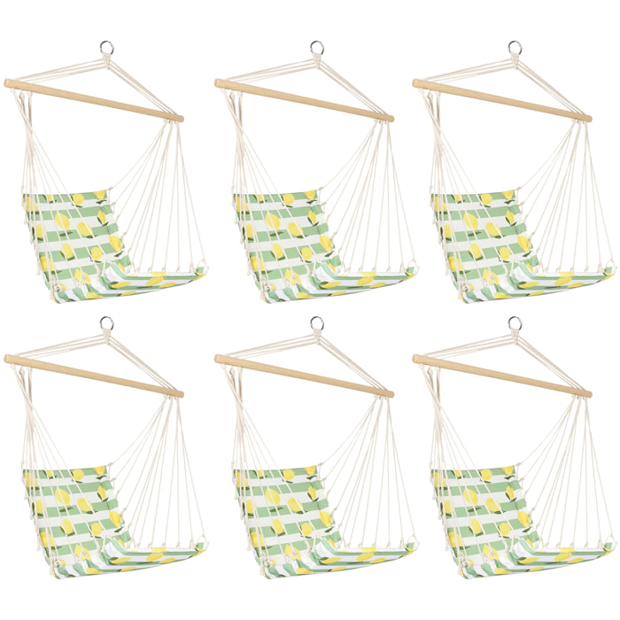 Chaise Suspendue Citrons - Lot De 6