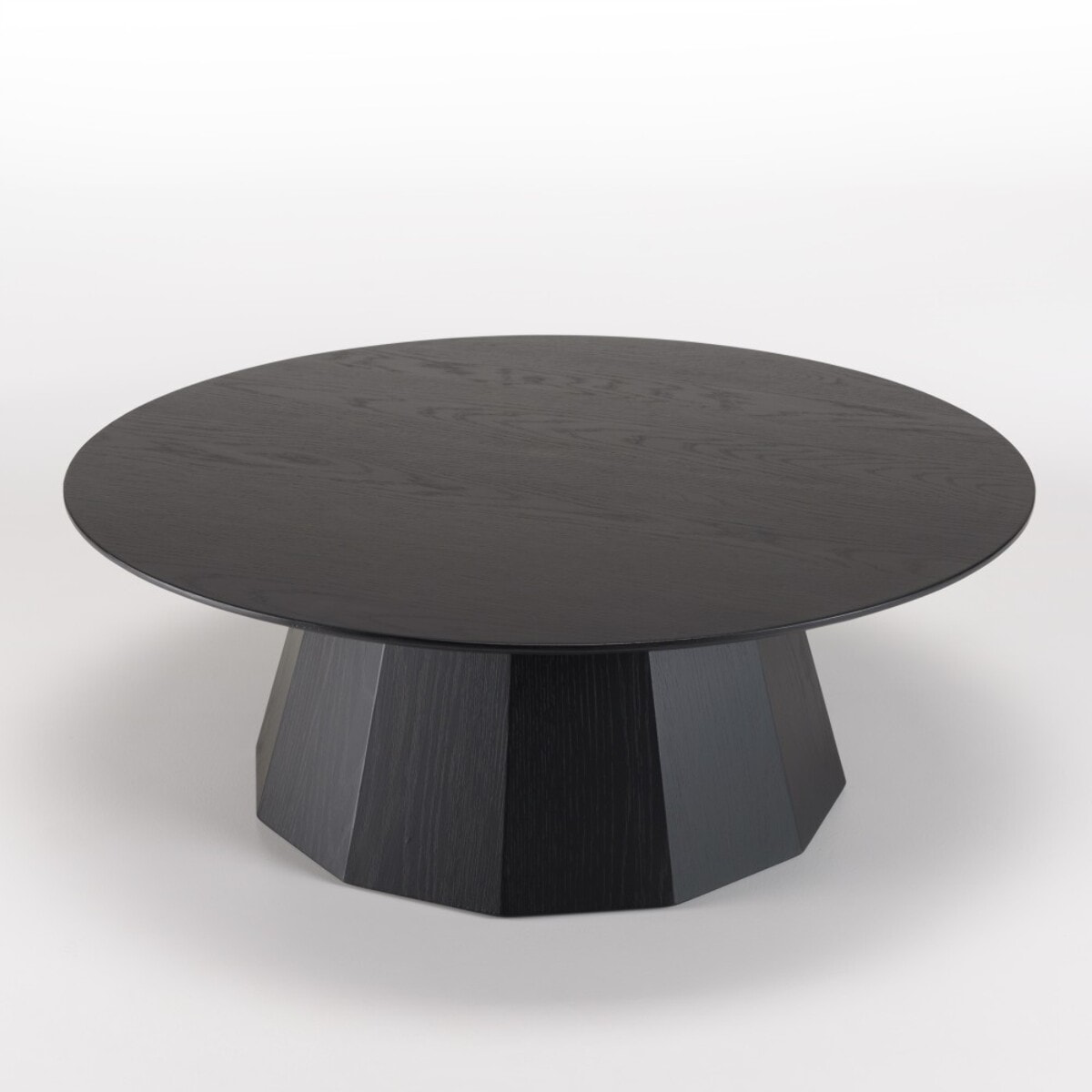 DALY - Table basse ronde noire 90x90cm