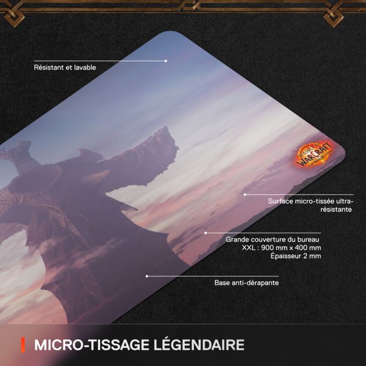 Tapis de souris STEELSERIES Qck XXL WOW Edition